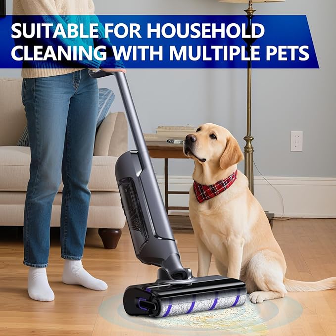 keluke 6 Pack Replacement Roller Brush and Vacuum Filters Compatible with Narwal S20 Pro Wet Dry Vacuum Cleaner,Vacuum Accessories Kit 2 Roller Brush，4 HEPA Filters for Home Cleaning