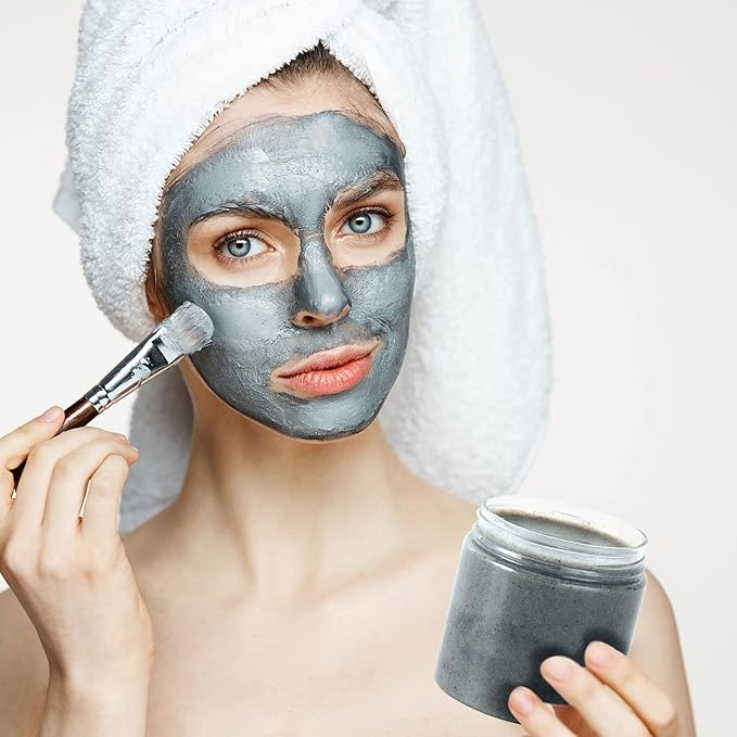 Eternal Moment 36 Pack 6 OZ Plastic Jars Round Clear Cosmetic Container Jars with White Lids, Perfect for Lotion, Slime，Cream, Ointments, Makeup, Eye Shadow, Samples, Pot, Travel Storage