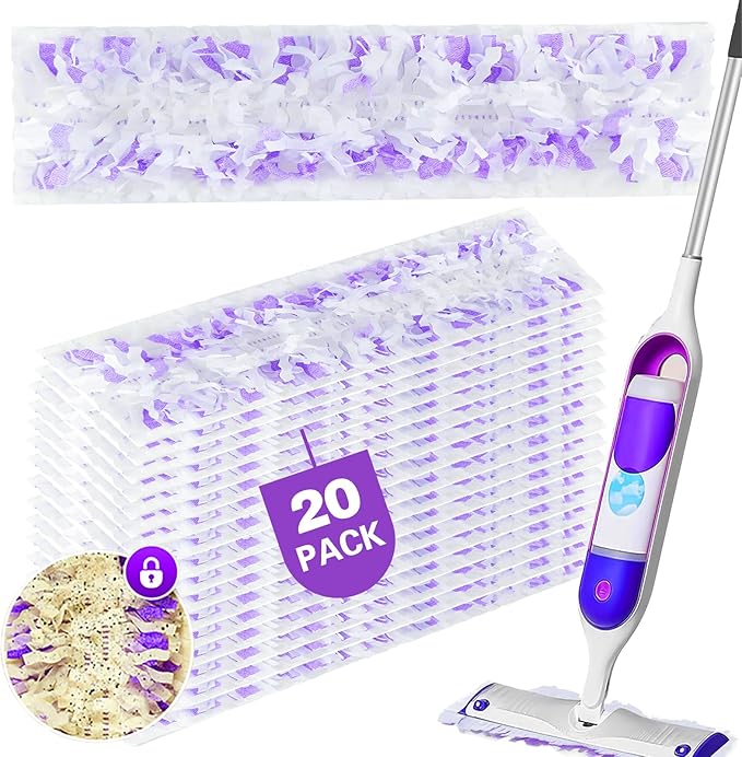 Power Mop Pads for Swiffer Power Mop Refills, Multi-Surface Power Mop Pads for Swiffer Power Mop Pads, Disposable PowerMop Refill Pads Compatible with Swiffer Wet Pads Refill, 20 Count