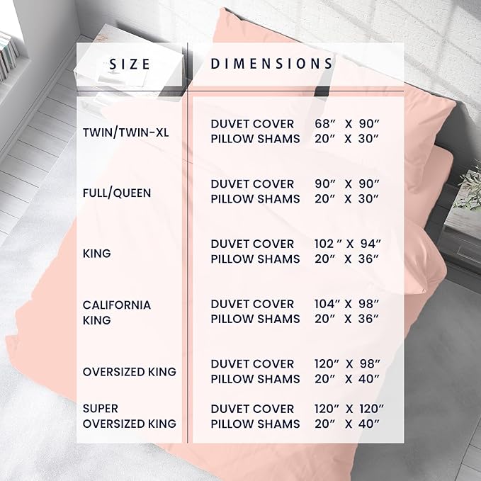 Kotton Culture 120"x 98" 1 Pc Oversized King Duvet Cover Only 100% Egyptian Cotton - Luxury 1000 TC Hotel Quality Comforter Cover with Zipper Closure & Corner Ties - Fits Large King Inserts - Peach