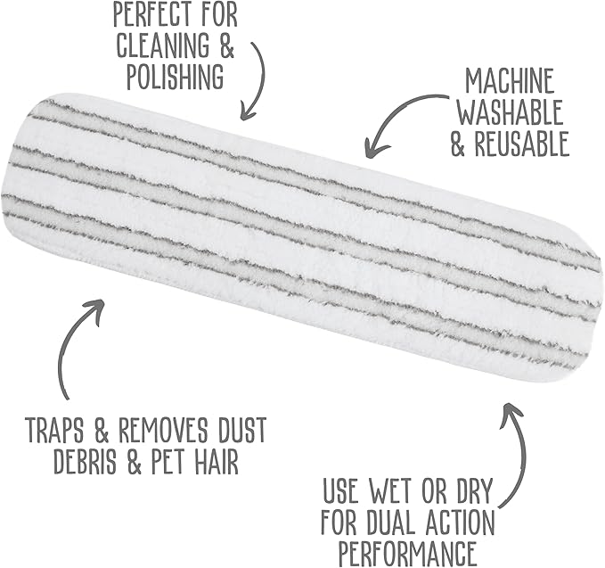 Quick Shine Ultimate Gold Clean + Polish Mop Kit | All-in-One 10 Pc Kit w/Interchangeable Attachments | Floor Polish Included | No Batteries Needed | Pro Cleaning for Hardwood Floors | 2-in-1 Mop