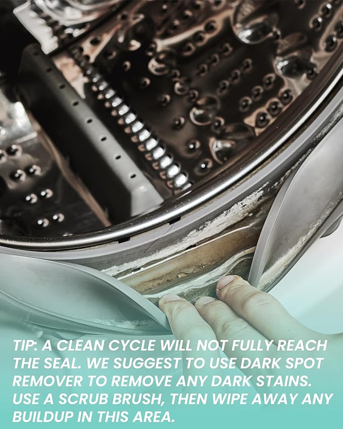 Washing Machine Cleaner Tablets: 24 Pack Deep Cleaning For HE, Front Loader & Top Load Washer, Removes Pet Hair, Odors, Designed for Pet Owners, Septic Safe, 12 Month Supply, Orange 11G