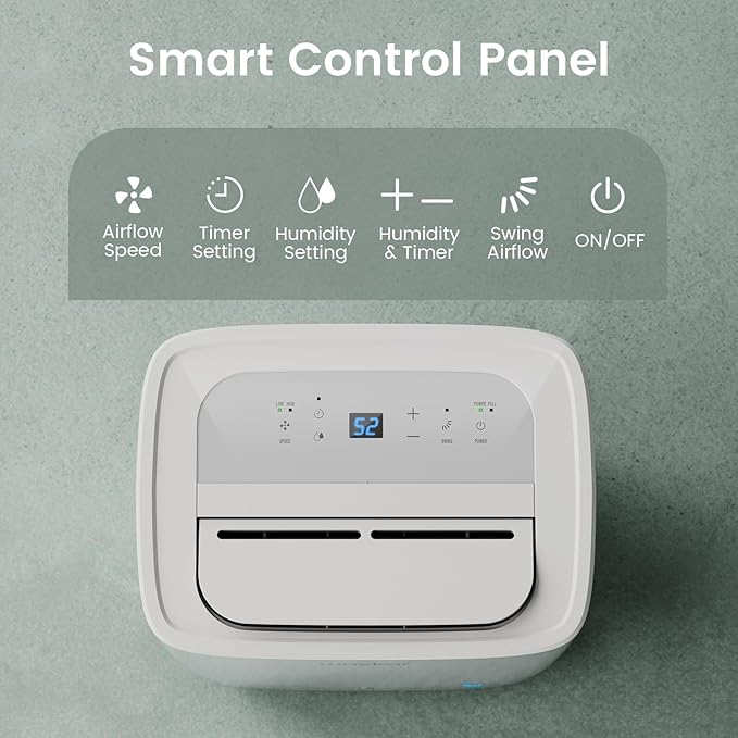 Waykar 80 Pints 2025 Energy Star Dehumidifier for Spaces up to 5,000 Sq. Ft for Basement and Home, Large Room with Drain Hose and 1.14 Gallons Water Tank