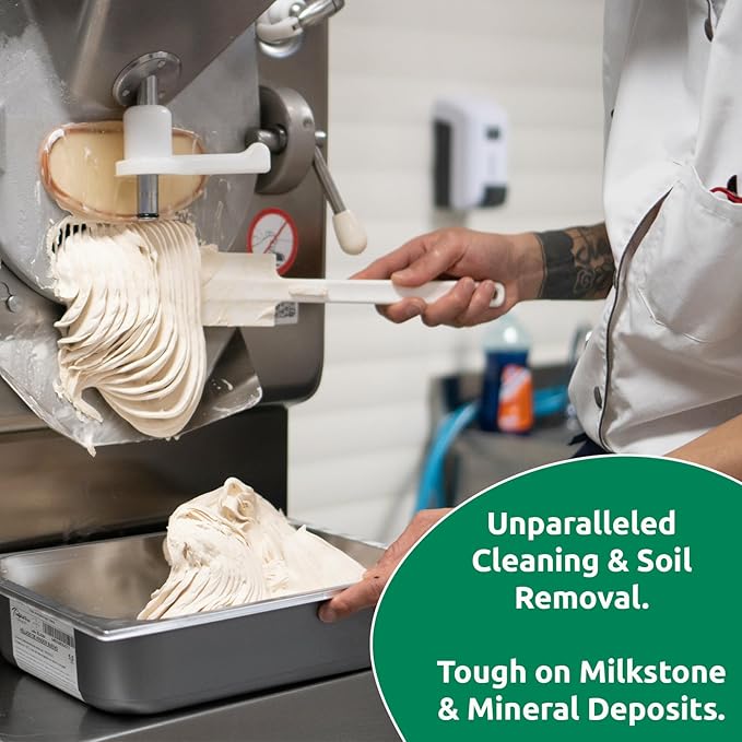 Stera Sheen Green Label 4 Count 4lb Jar | Sanitizer + Cleaner + Milkstone Remover | Cleaner and Sanitizer for Soft Serve + Shake Machines + Ice Maker & Ice Machines | By Purdy Products