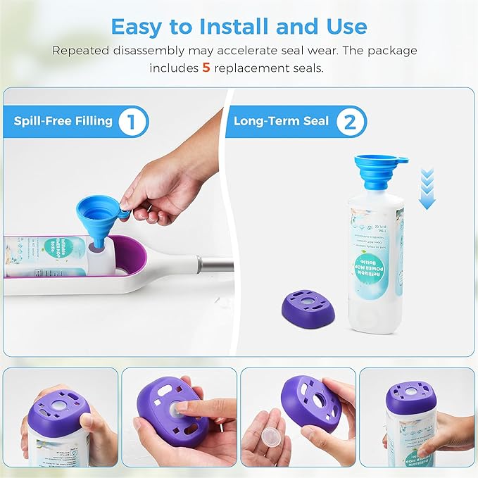 Power Mop Refillable Bottle for Swiffer PowerMop Multi-Surface Mop, 775ML Leak-Proof HDPE Refillable Bottle Solution Powermop 26 FL OZ Reusable Solution Container Replacement