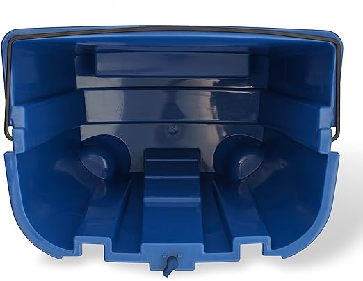 Carlisle FoodService Products Omnifit Mop Bucket with Side Press Wringer and Soiled Water Insert for Floor Cleaning, Kitchens, Restaurants, And Janitorial Use, Polypropylene (Pp), 35 Quarts, Brown