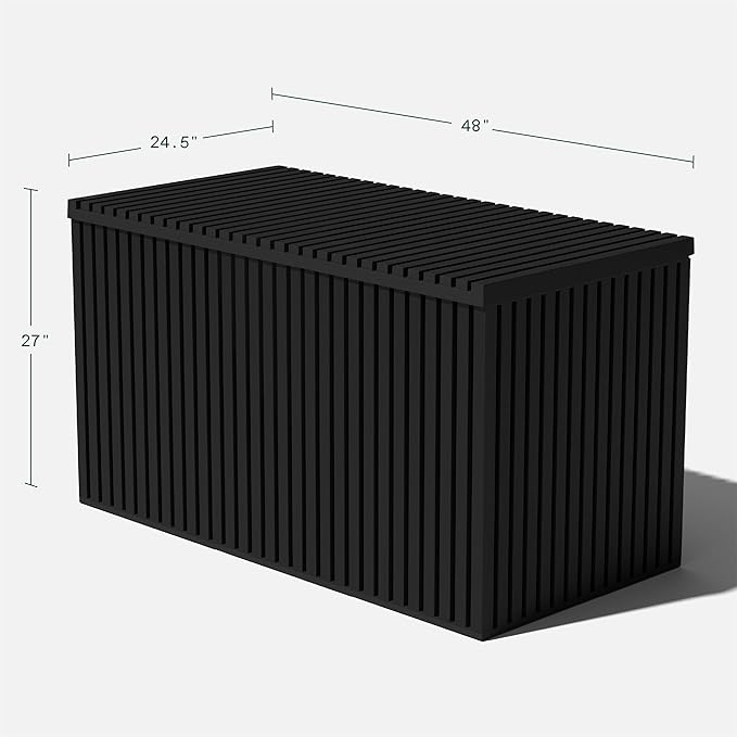 Veradek Everything Deck Box 120 Gallon | Lockable Storage Box and Organization for Patio Furniture, Outdoor Cushions, Throw Pillows, and Garden Tools