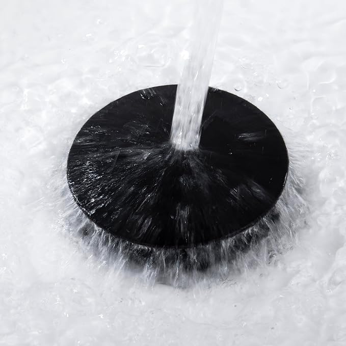 Pop up Sink Drain Stopper for Bathroom Vessel Vanity Sink Art Basin Matte Black ，Big Cap with Overflow, Metal Pop-up Drain Strainer with Detachable Basket Stopper