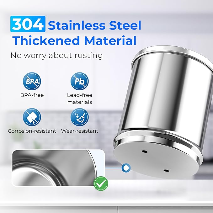 Waterdrop Gravity-fed Water Filter System, NSF/ANSI 42&372 Standard, Reduces Fluoride and up to 99% of Chlorine, with 4 Filters and Metal Spigot, King Tank Series, WD-TK-A-FS, 2.25G