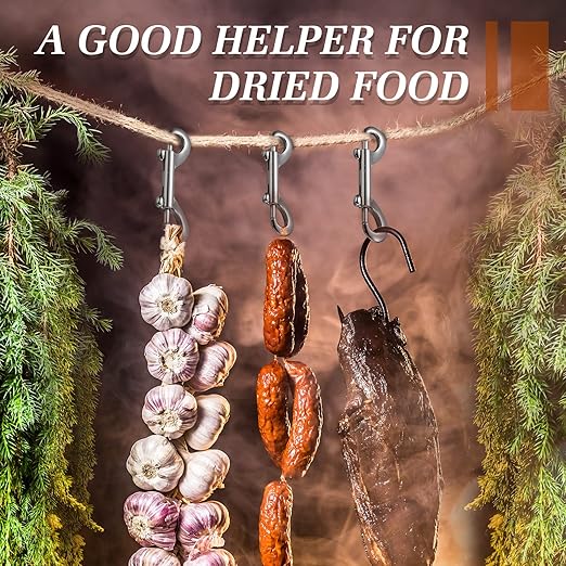 Hotop 20 Pcs 2.75 Inch Double Ended Bolt Snaps Hooks Zinc Alloy Trigger Chain Metal Clips Key Holder for Linking Key Chain Dog Leash Collar Pet Sling Feed Buckets(Silver)