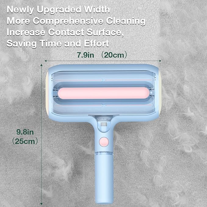 Pet Hair Removal Tool: New Upgraded Pet Hair Remover with Fur Bin-Reusable Lint Roller for Pet Hair-Cat and Dog Hair Remover for Couch, Furniture, Carpet, Clothes, Car Seat - Essential for Pet Owners