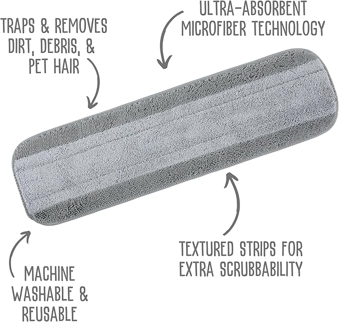 Quick Shine Ultimate Gold Clean + Polish Mop Kit | All-in-One 10 Pc Kit w/Interchangeable Attachments | Floor Polish Included | No Batteries Needed | Pro Cleaning for Hardwood Floors | 2-in-1 Mop