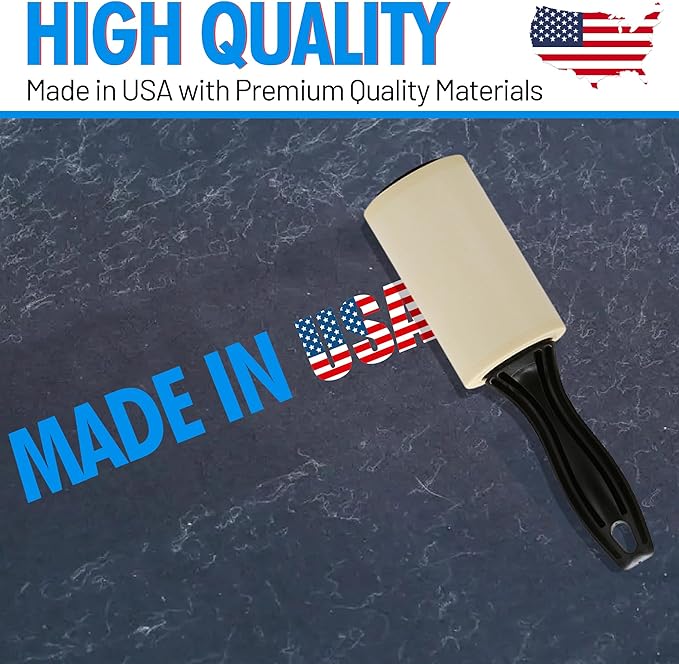 Jumbo Lint Rollers - Extra Sticky Pet Hair Remover for Clothes, Carpet, Furniture & Car - Dog/Cat Hair Lint Remover - 100 Rolls, 7000 Sheets - Easy Peel, Made in USA