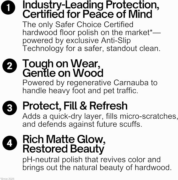 Quick Shine Ultimate Gold Clean + Polish Mop Kit | All-in-One 10 Pc Kit w/Interchangeable Attachments | Floor Polish Included | No Batteries Needed | Pro Cleaning for Hardwood Floors | 2-in-1 Mop