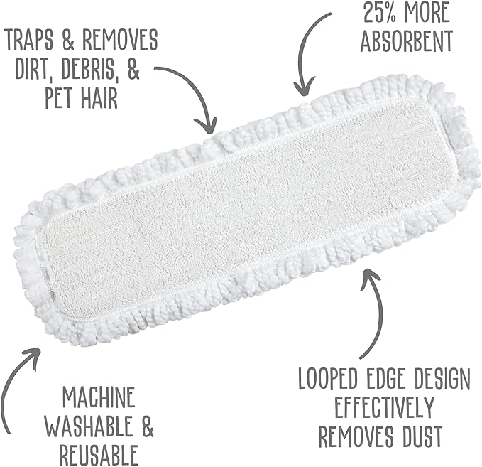 Quick Shine Ultimate Gold Clean + Polish Mop Kit | All-in-One 10 Pc Kit w/Interchangeable Attachments | Floor Polish Included | No Batteries Needed | Pro Cleaning for Hardwood Floors | 2-in-1 Mop