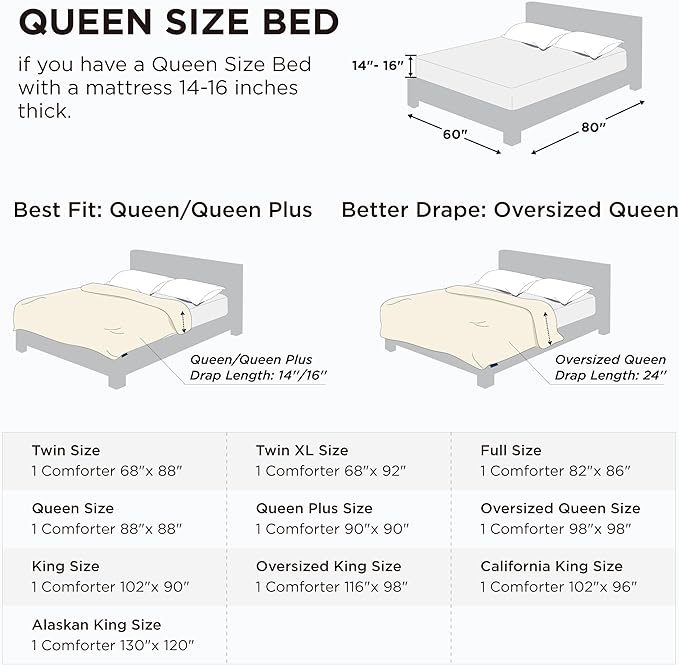 Bedsure Comforter Duvet Insert - Quilted Comforters Oversize Queen Size, All Season Duvet, GentleSoft Down Alternative Bedding, with 8 Tabs, Gifts for Women/Men, Black, Oversize Queen 98 x 98 Inches