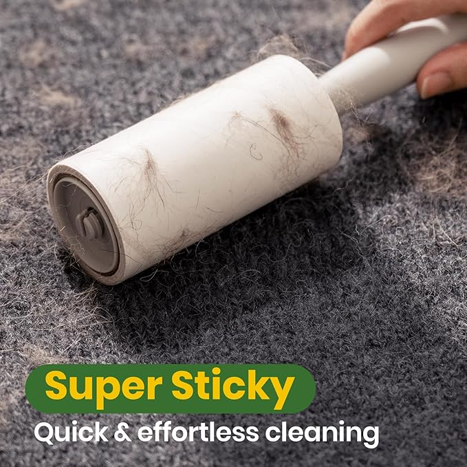 DELOMO Lint Roller 1,000 Sheets (5 Rollers + 5 Refills) - Lint Rollers for Pet Hair Extra Sticky, Mega Value Pet Hair Removal Tool for Clothes/Couch/Furniture/Car - Ideal for Pet Owners