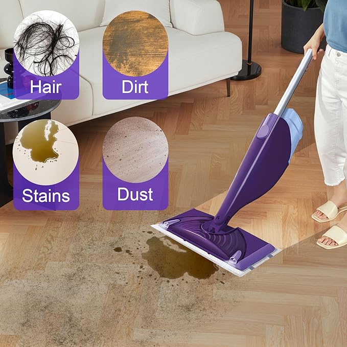 Mopping Pad Refill Compatible with Wet Jet Mop, Disposable Multi Surface Wetjet Hardwood Floor Cleaner Spray Mop Pads Refills, Thickness & Absorbent (60)