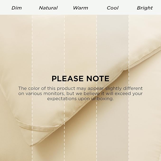 Bedsure Comforter Duvet Insert - Quilted Comforters Twin XL Size, All Season Duvet, Down Alternative Bedding Comforter with 8 Tabs,Gifts for Women/Men,Cream,Twin XL 92 x 68 Inches