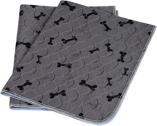 Washable Dog Pee Pads with Free Grooming Gloves,Non Slip Dog Mats with Great Urine Absorption,Reusable Puppy Pee Pads for Whelping,Potty,Training,Playpen