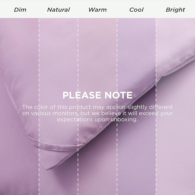 Bedsure Comforter Duvet Insert - Quilted Comforters Twin Size, All Season Duvet, GentleSoft Down Alternative Bedding, with 8 Tabs, Gifts for Women/Men, Light Purple, Twin 88 x 68 Inches
